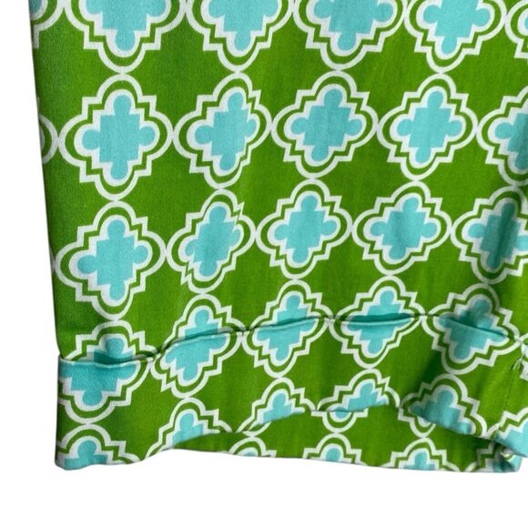 Skirtin Around Shorts Womens 8 Pink Green Bermuda Preppy Coastal Country Club - Picture 11 of 15